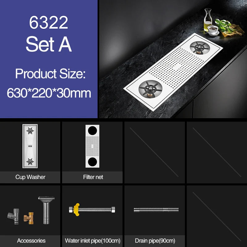 Asras Cup Washer Bar Counter Sink 304 Stainless
