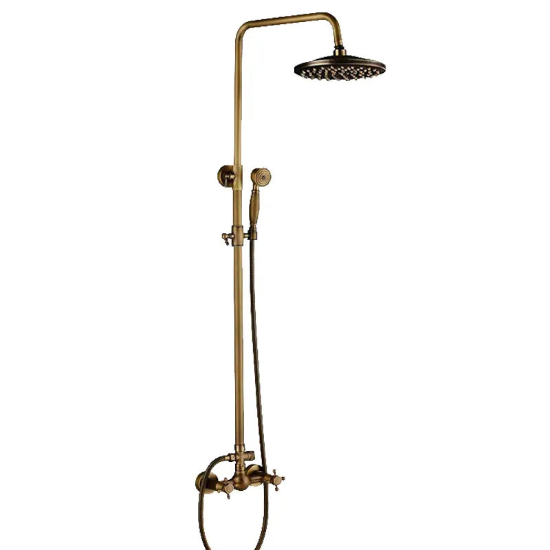 Classic Antique Brass Bathroom Shower Faucet Bathtub Shower