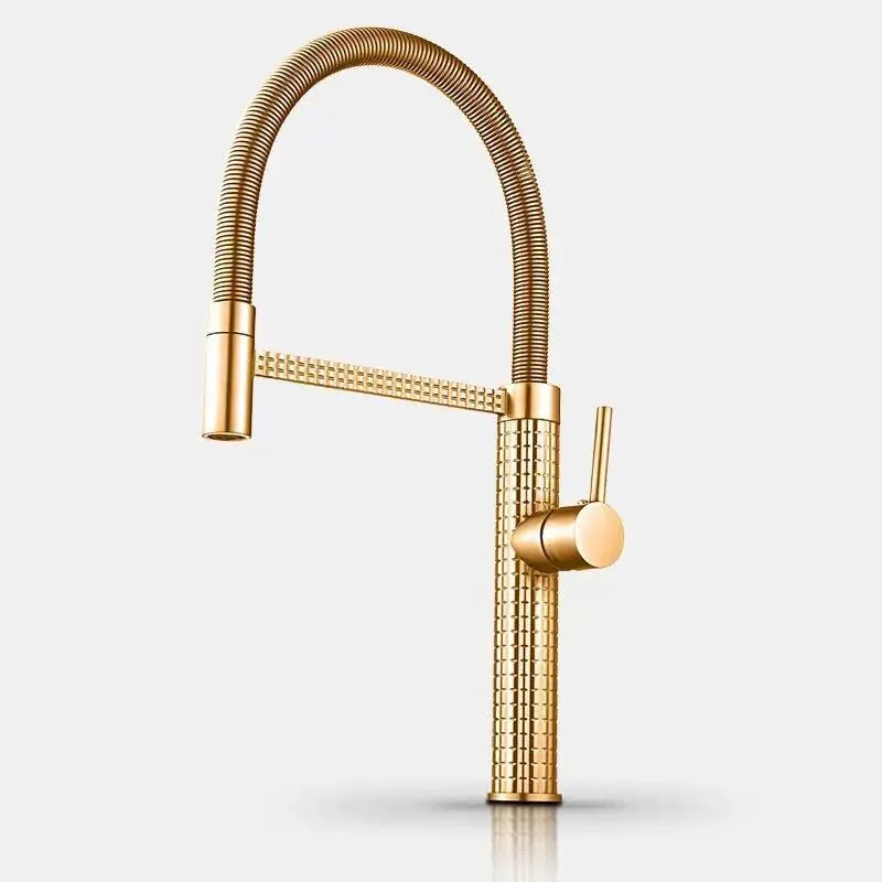 Faucet Steel Drill Universal 360 Rotate Pull-Out Faucet