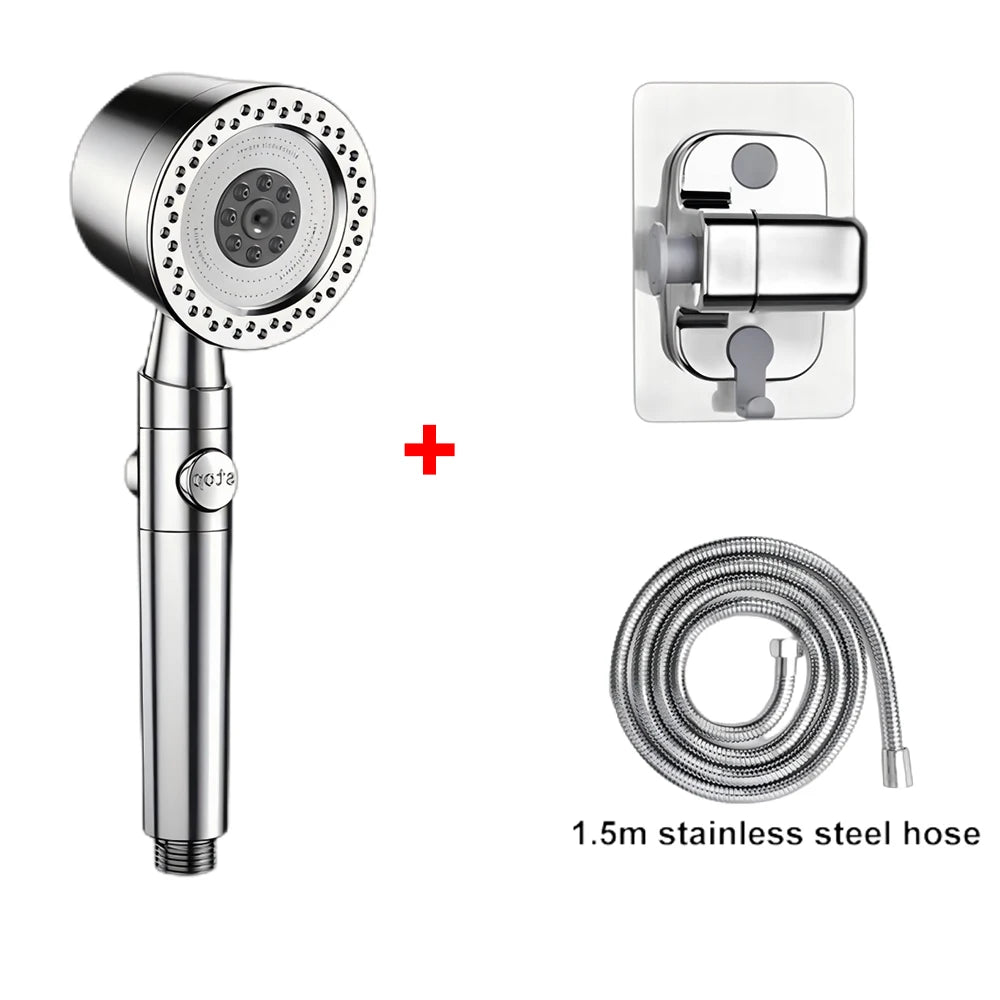 Modes Bathroom Shower Head High Pressure Powerful Rain