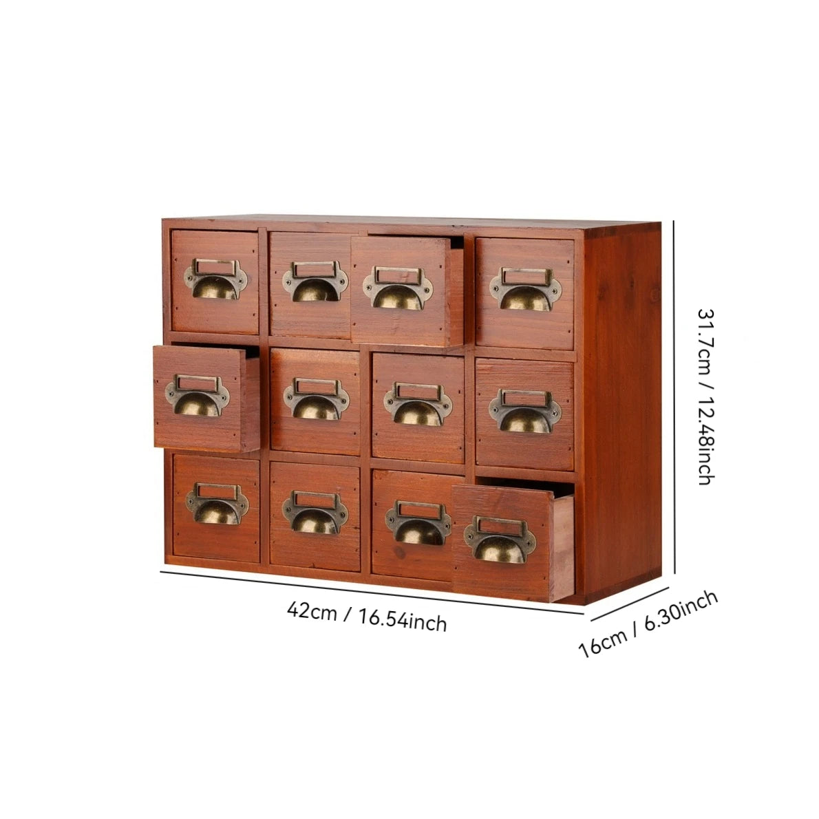 Wooden Entrance Desk Drawer Type Entry Key Storage