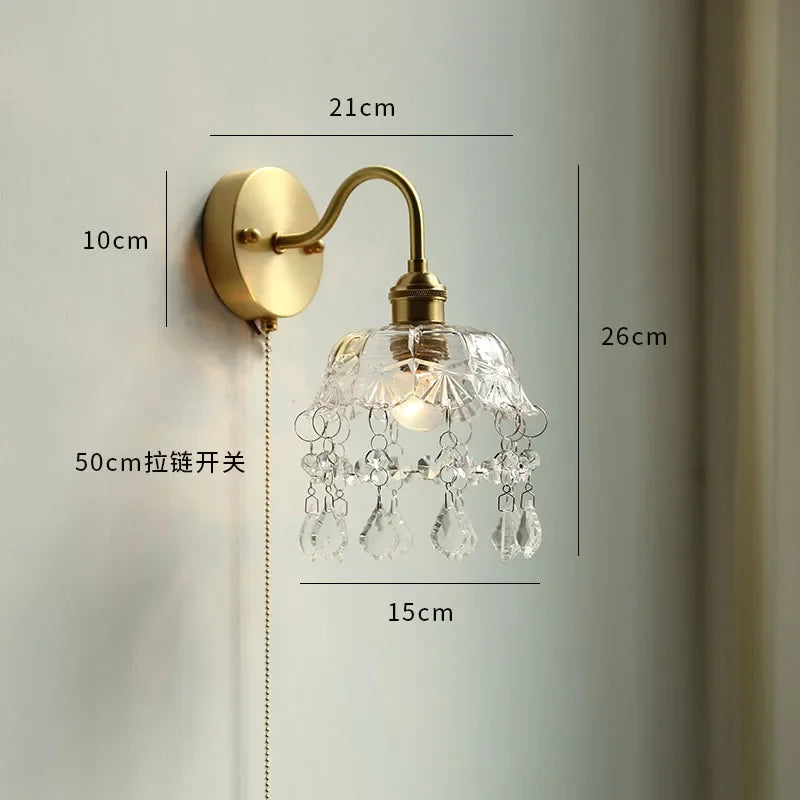 Ceramic Modern Wall Lamp Beside Pull China Switch