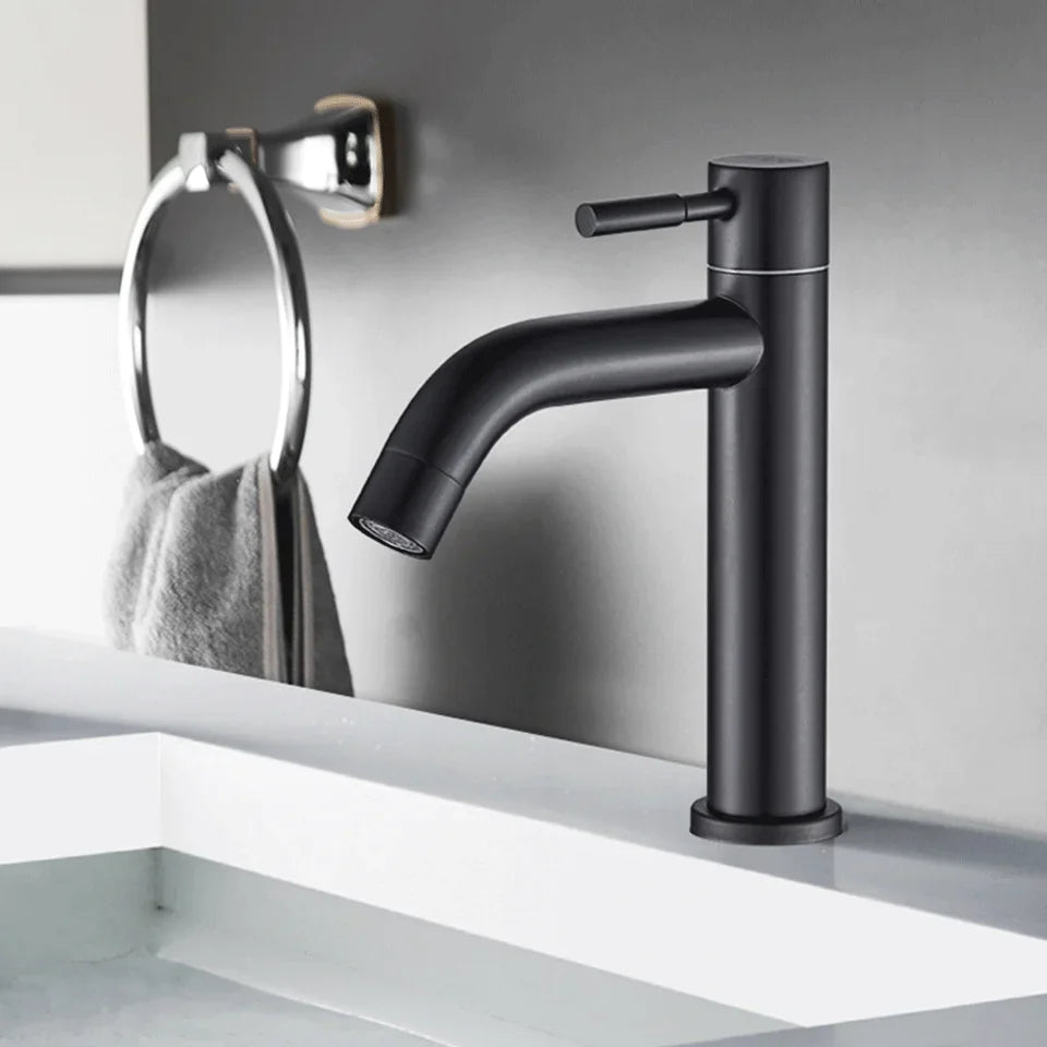 G1/2 Cold Basin Faucet Stainless Steel Bathroom Sink