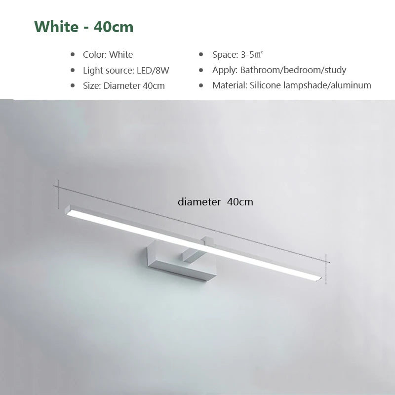 Modern Led Wall Light Bathroom Hardwares Wall Lamp