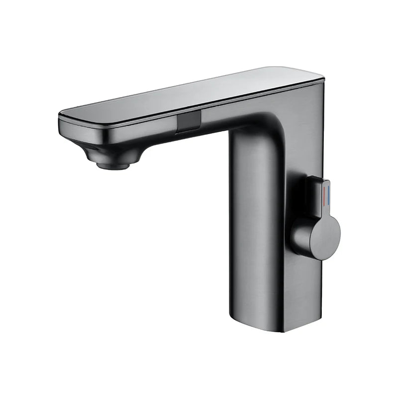 Luxury Silver Gray Smart Lcd Daul Sensor Bathroom