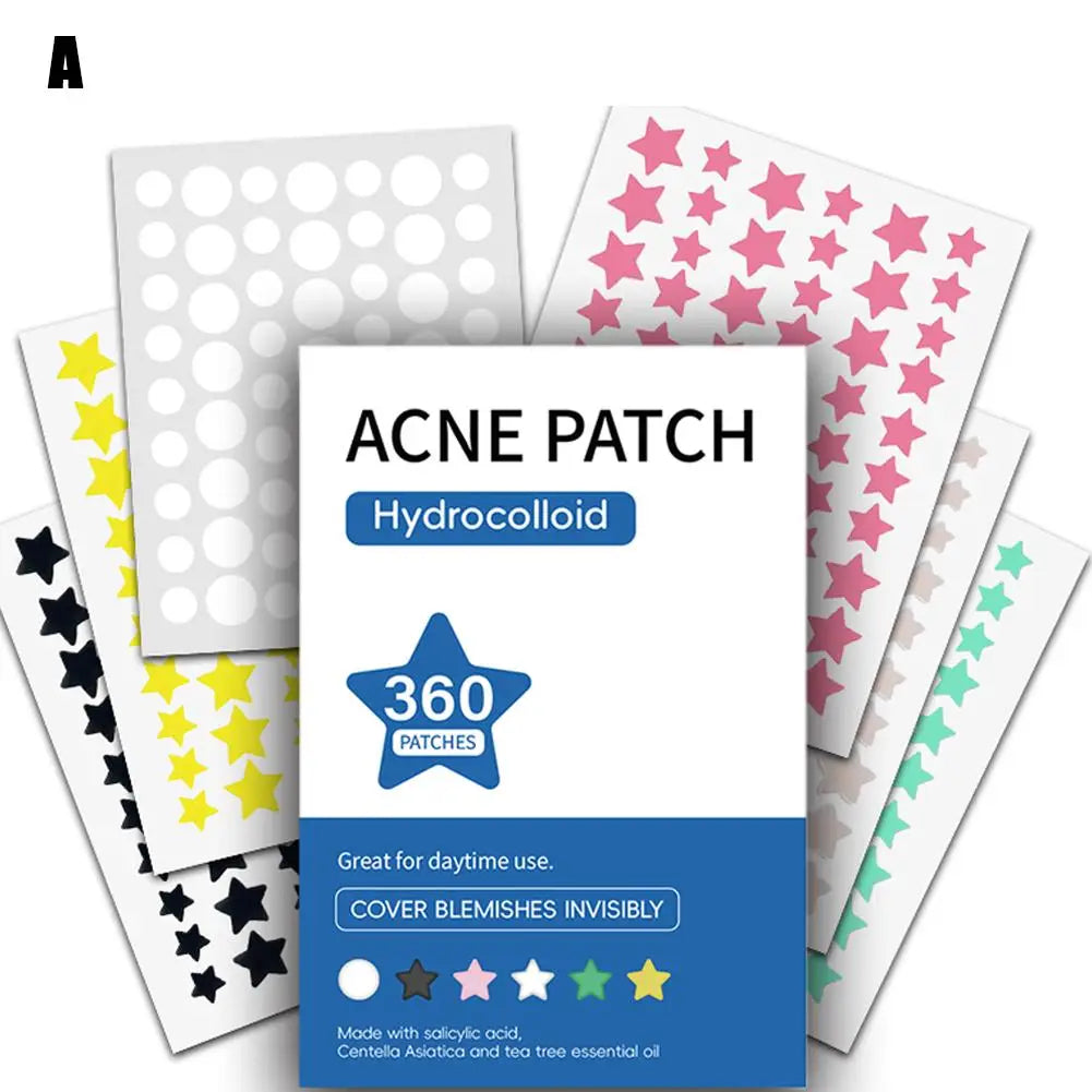 Cute Colored Star Decoration Stickers - Water-Based Gel