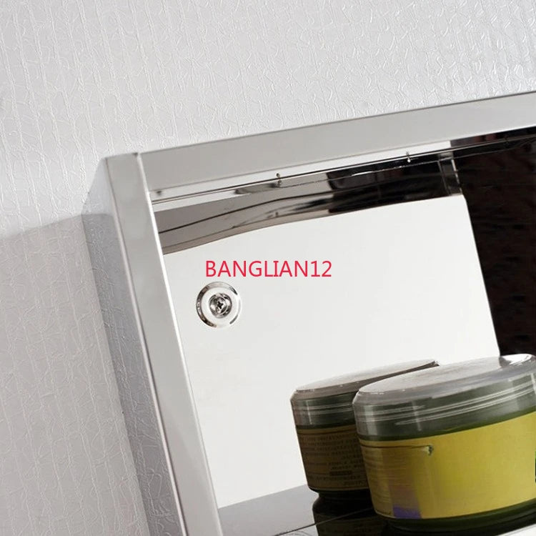 Wall-Mounted Stainless Steel Mirror Cabinet Simple Modern