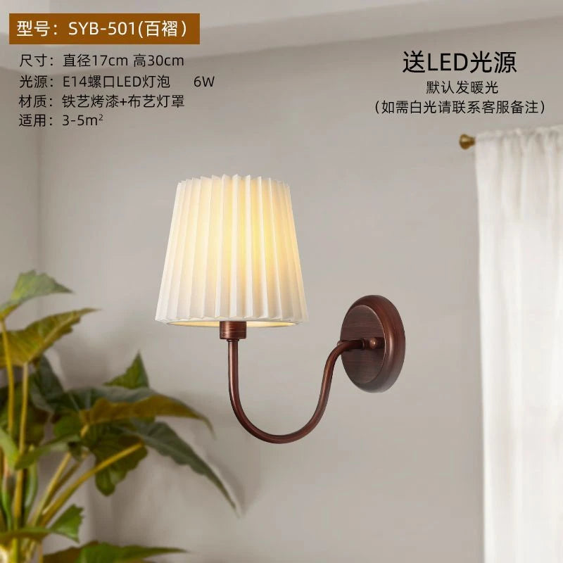 Rustic Vintage Wall Sconce French Minimalist Nordic Style