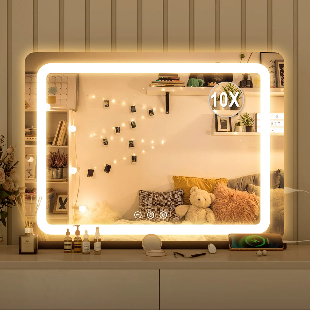 Extra Large Hollywood Vanity Mirror Led Lights Color