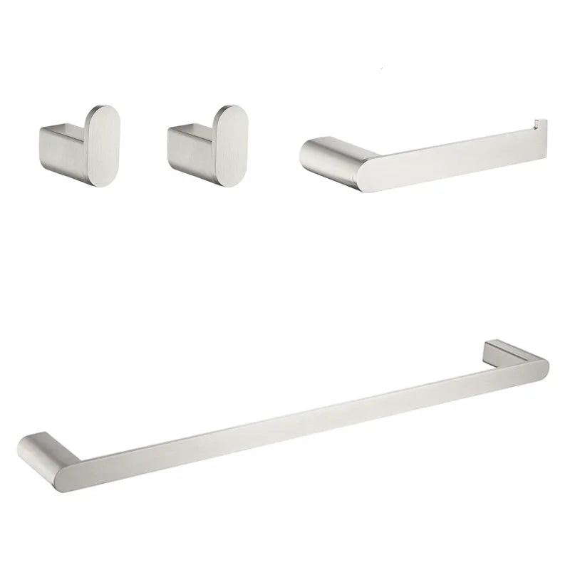 Bathroom Hardware Stainless Steel Bathroom Wall Mounted Towel