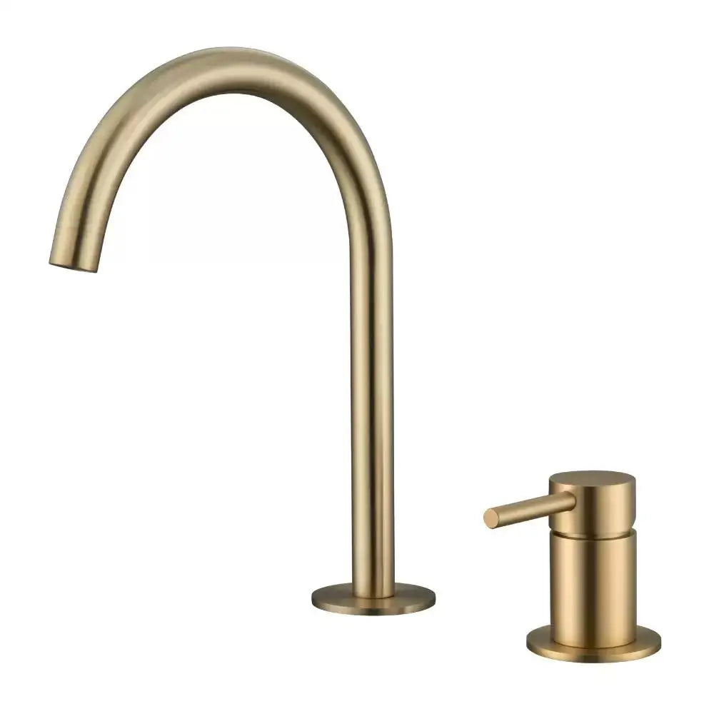 Stainless Steel Bathroom Basin Faucet Deck Mount 360