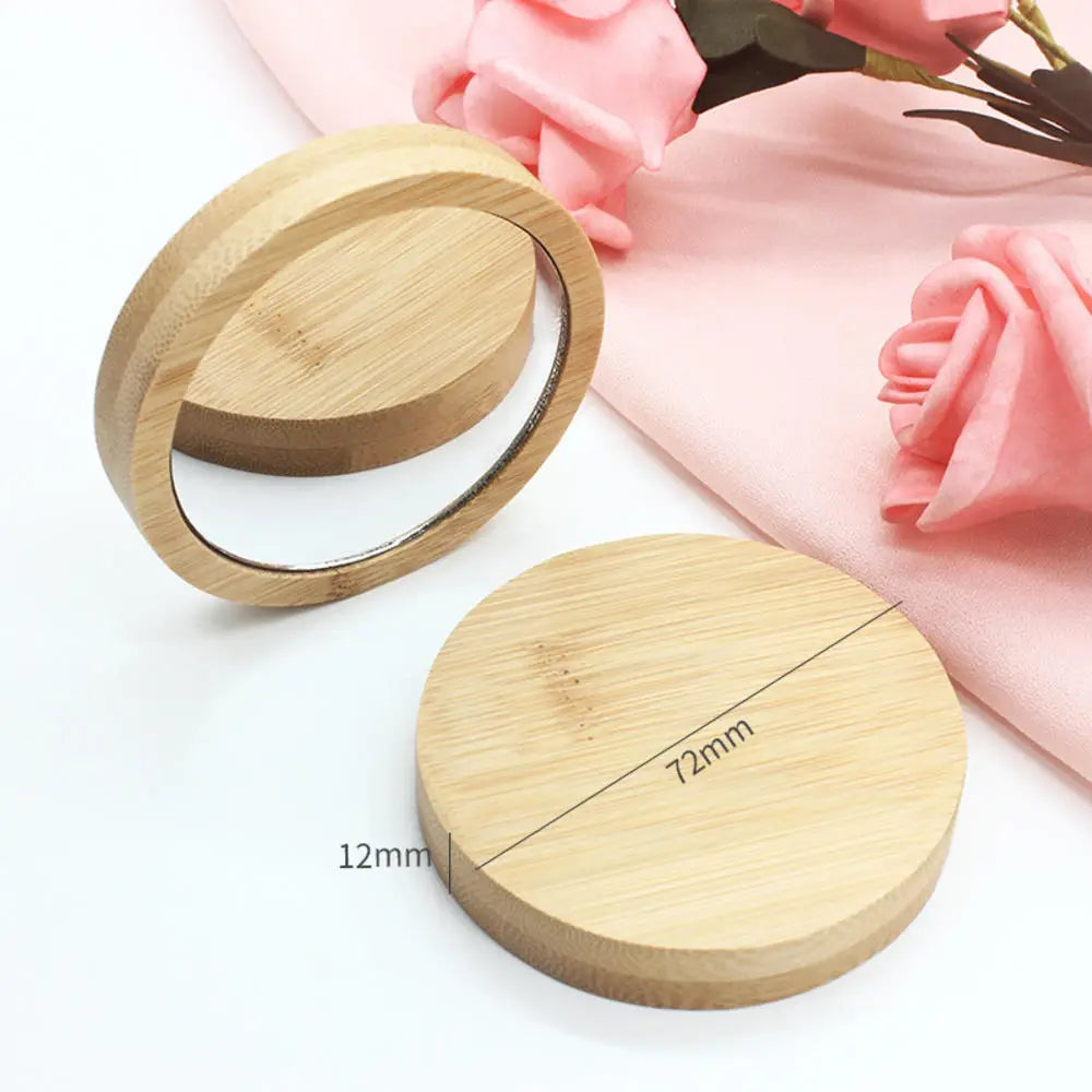 2cm Pure Wood Makeup Mirror Functional Wood Stylish