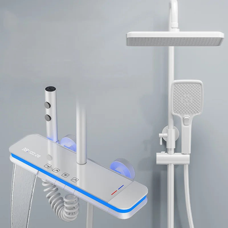 Bathroom Smart Shower System Temperature Digital Display Led