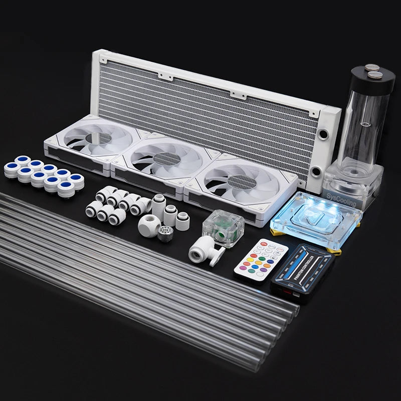 Syscooling Diy Pc Water Liquid Cooling Fan Kit