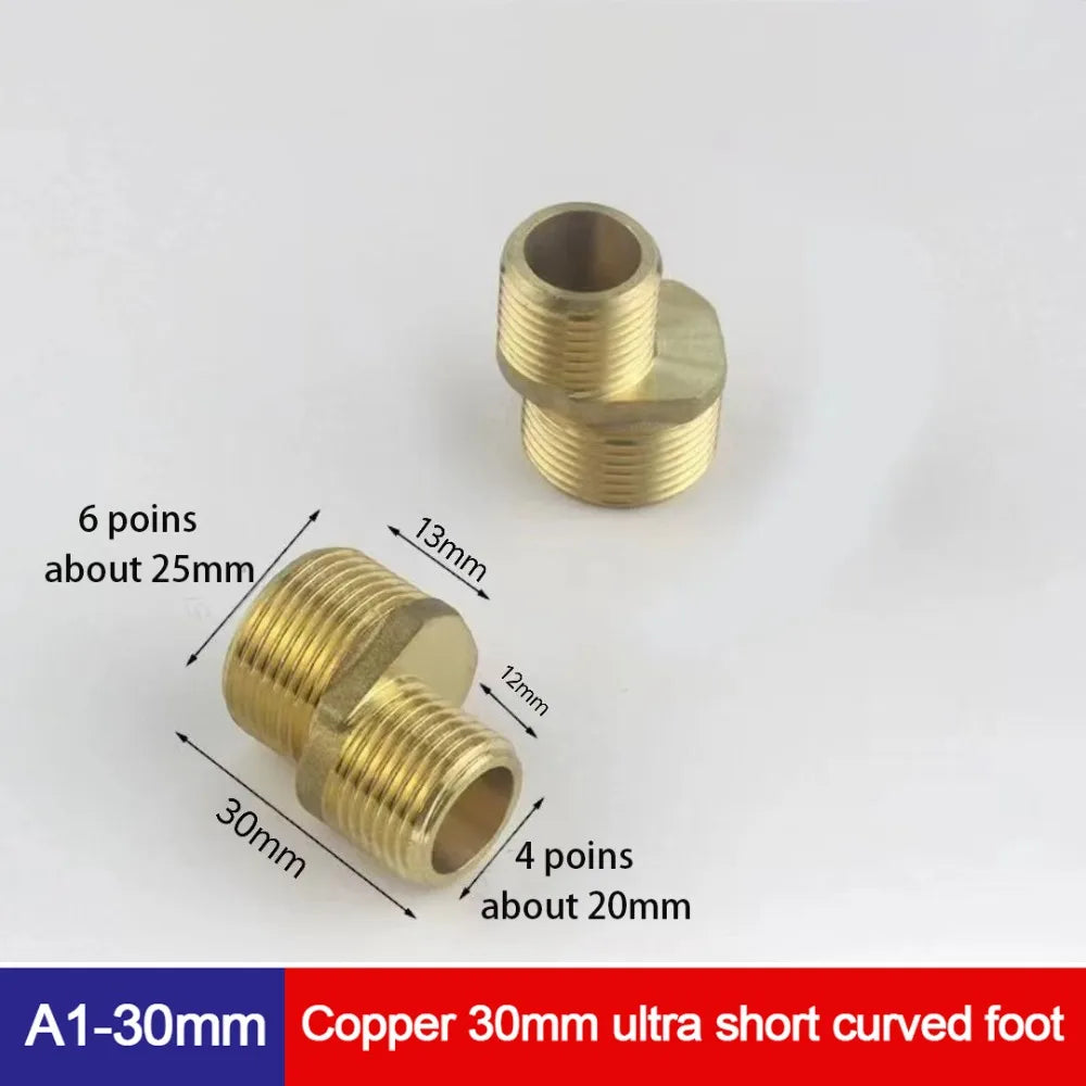 Copper Angled Curved Foot Lengthened Thickened Eccentric Screw