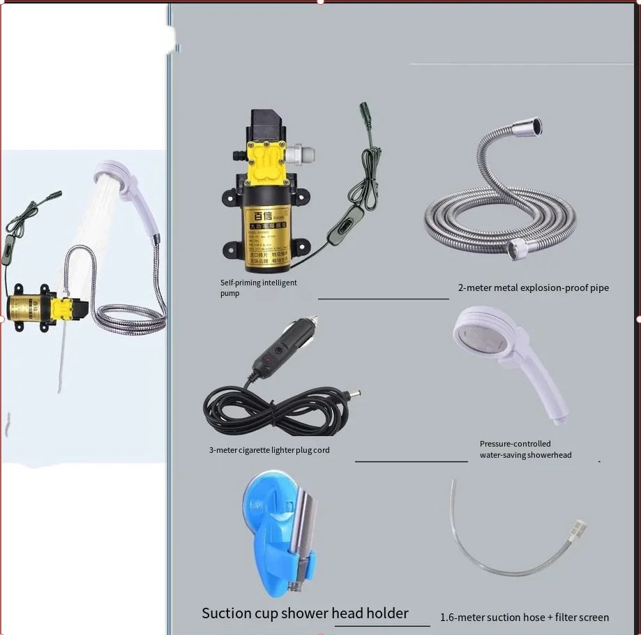12v Automotive Or Self-Priming Diaphragm Pump Car Washer