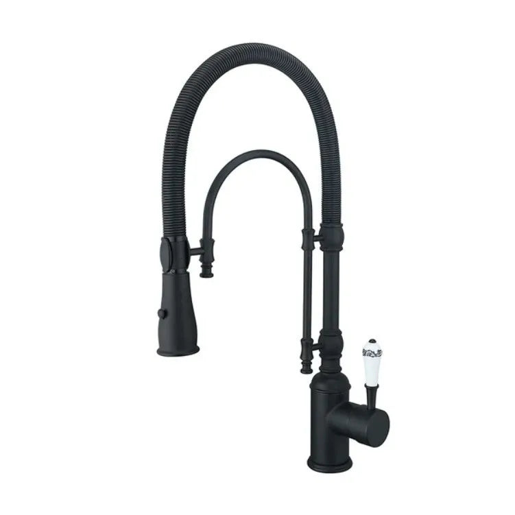 Brushed Gold Pull Out Faucet Sink Mixer 360