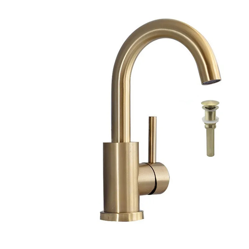 Bathroom Faucet Brushed Gold Bathroom Basin Faucet Cold
