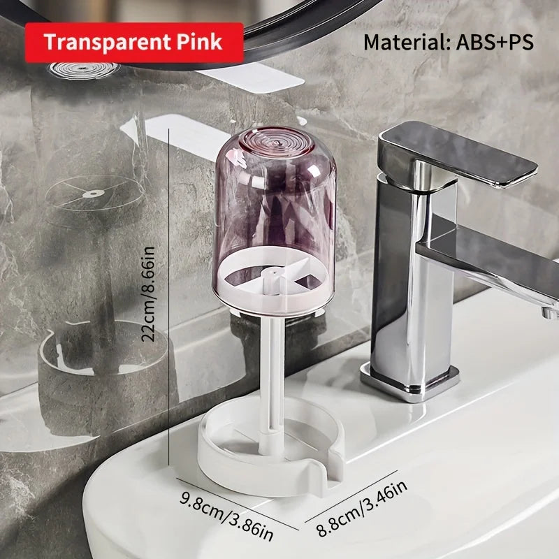 Bathroom Vanity Organizer Rack Toothbrush Cup Holder Sink