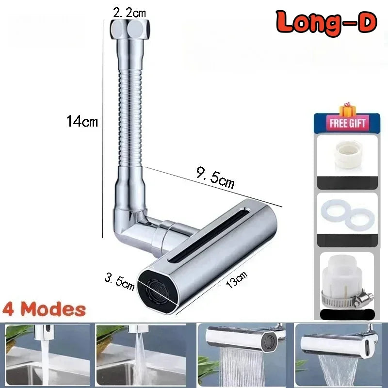 Sink Faucet Connector Sink Waterfall Faucet Splash-Proof Artifact