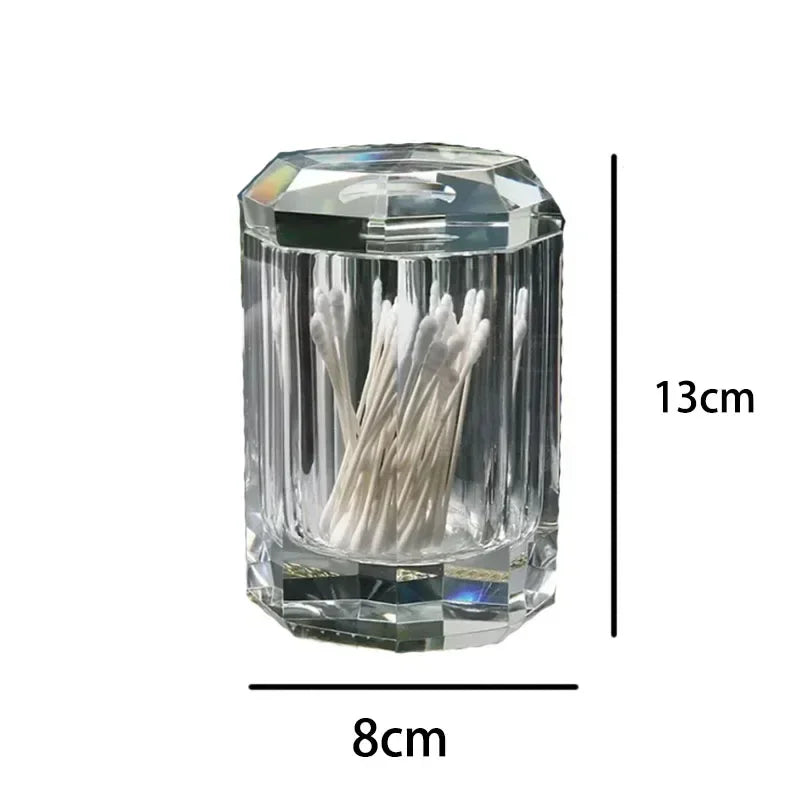 Light Luxury Crystal Bathroom Crystal Transparent Soap Dispenser