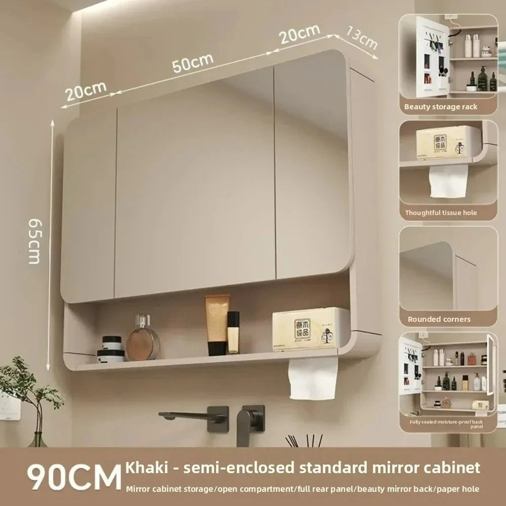 Led Bathroom Mirror Cabinet Anti Fog Wall Mounted