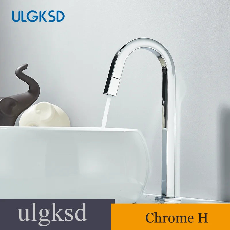 Chrome Cold Water Faucet Brass Rotating Out Water