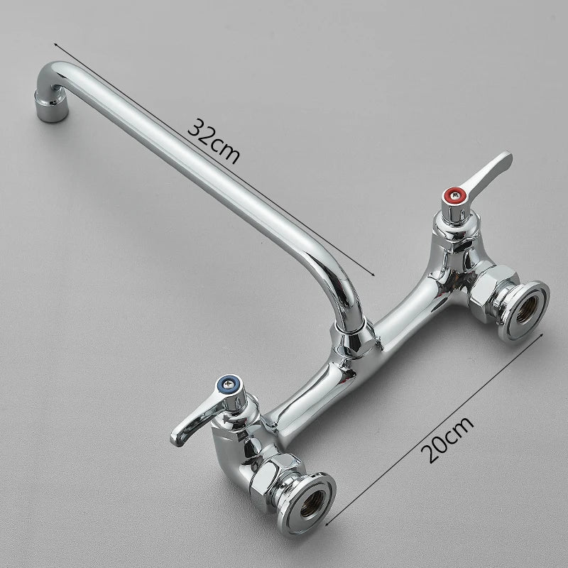 Bathroom Basin Faucet Wall Mounted 360 Degree Rotate