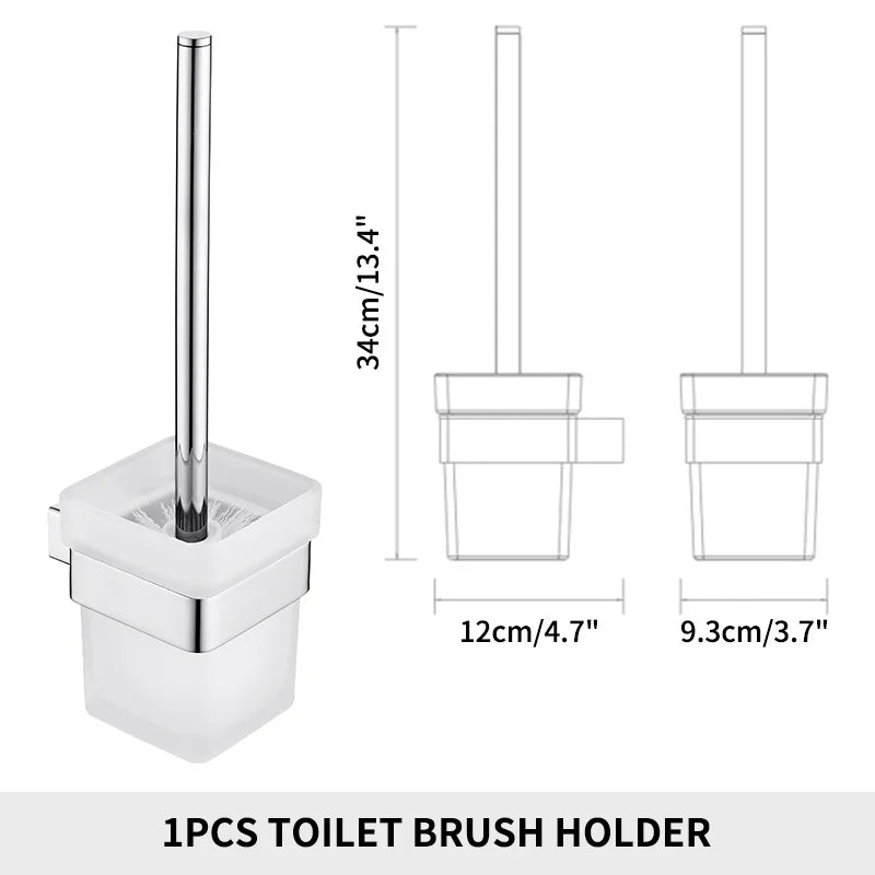 Stainless Steel Bathroom Wall Shelf Towel Bar Rack