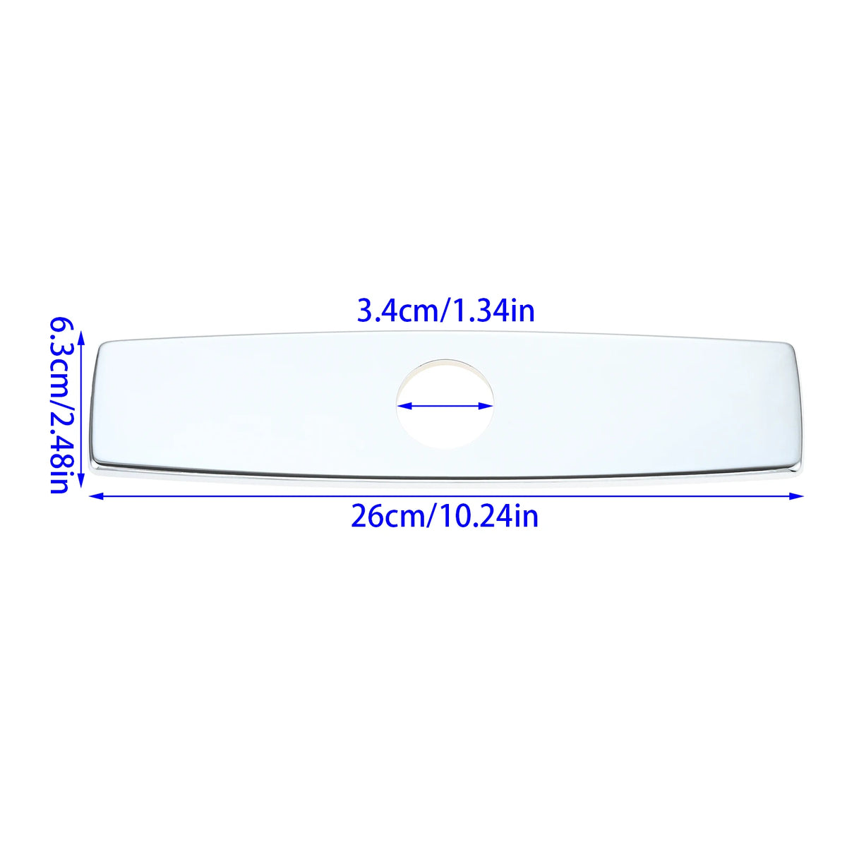 1pc Faucet Cover Plate Stainless Steel Deck Plate