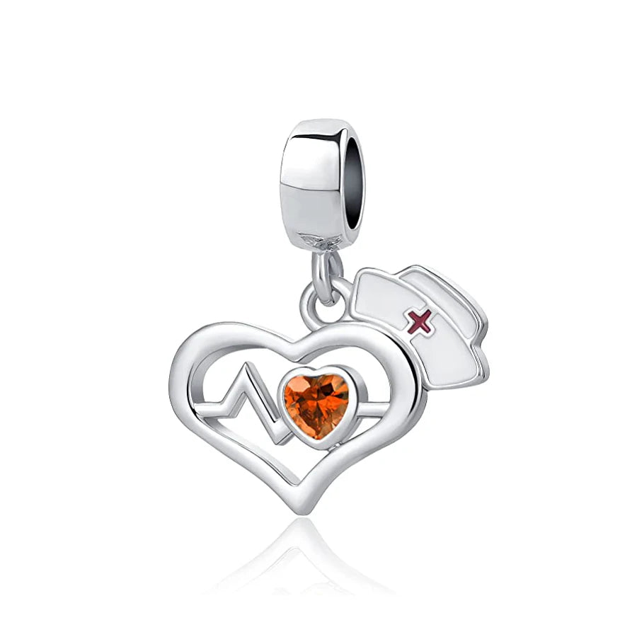 Original 925 Sterling Silver Medicine Cabinet Stethoscop Charm