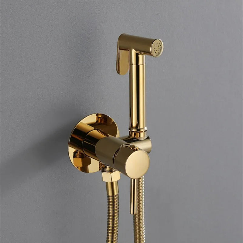 Wall Mounted Bidet Sprayer Faucet Bathroom Cold Water
