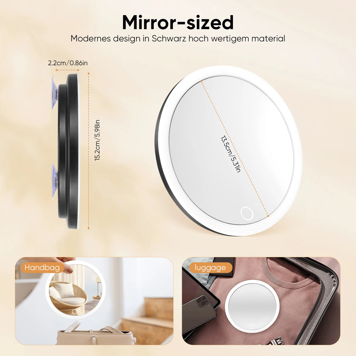30x Magnifying Vanity Mirror Lights Touch Screen Led
