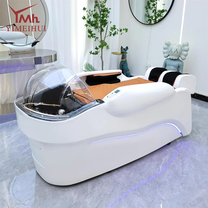 Barbershop Salon Furniture Ceramic Wash Basin Head Spa