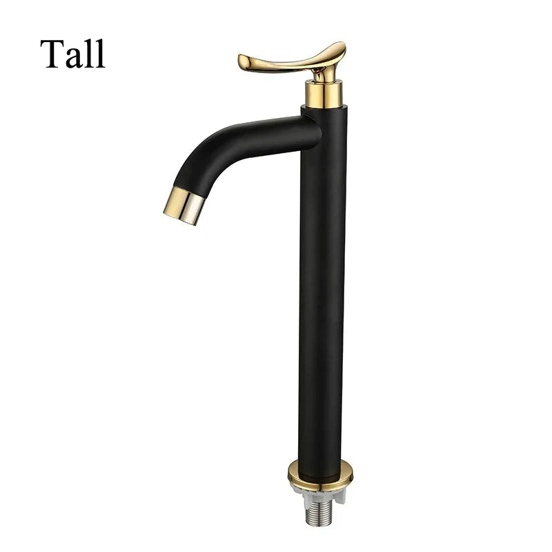 Black Gold Basin Sink Faucet Bath Faucets Cold