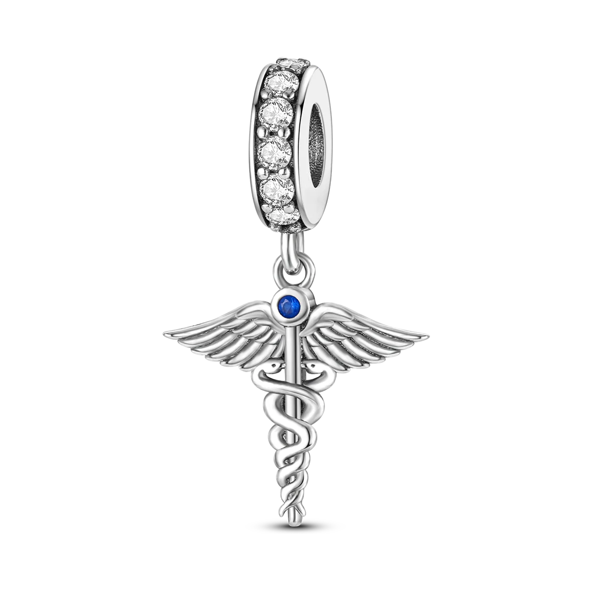 Medicine Cabinet Stethoscope Charm Pendant 925 Silver Original