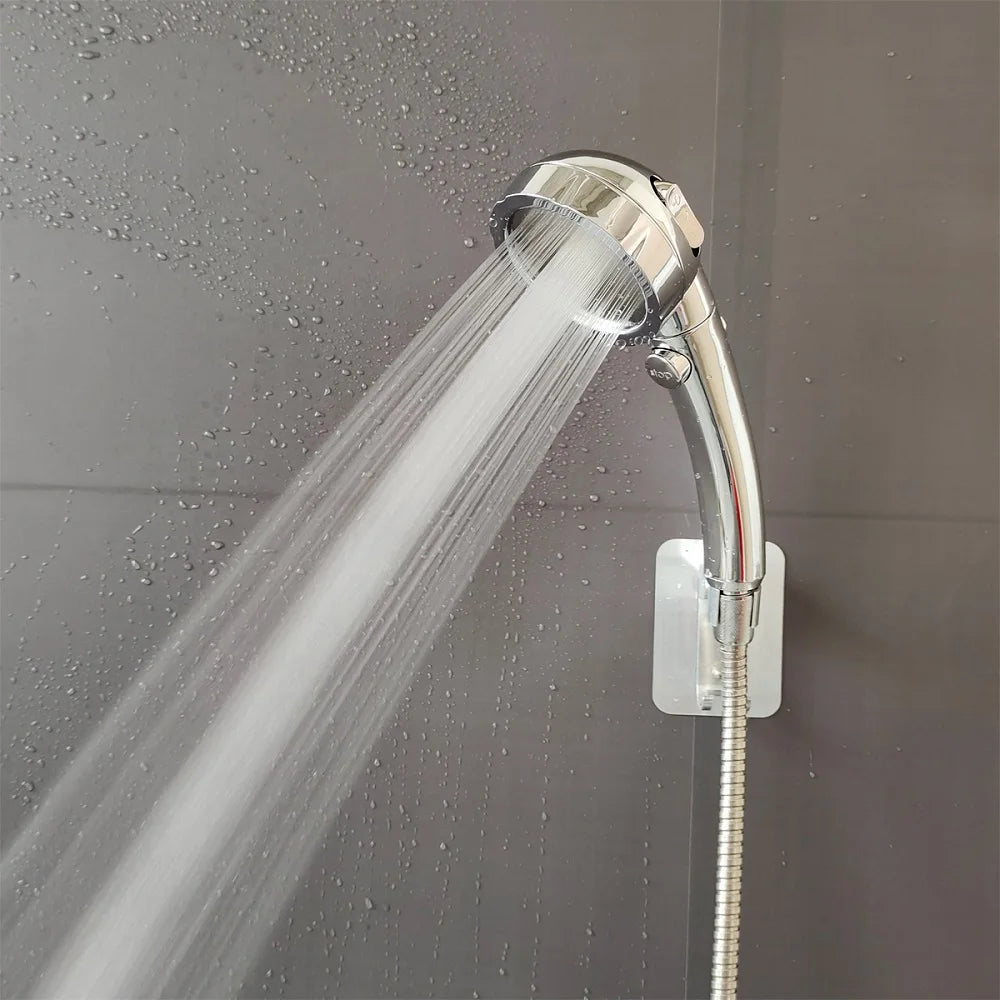 High Pressure Shower Head On/Off Pause Switch Modes