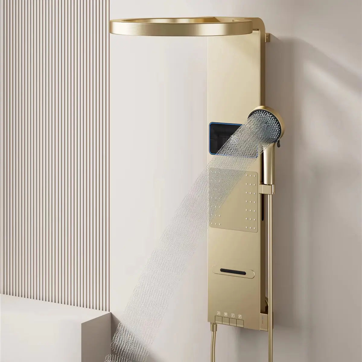 Led Shower Panel System Wall Mounted Rain &