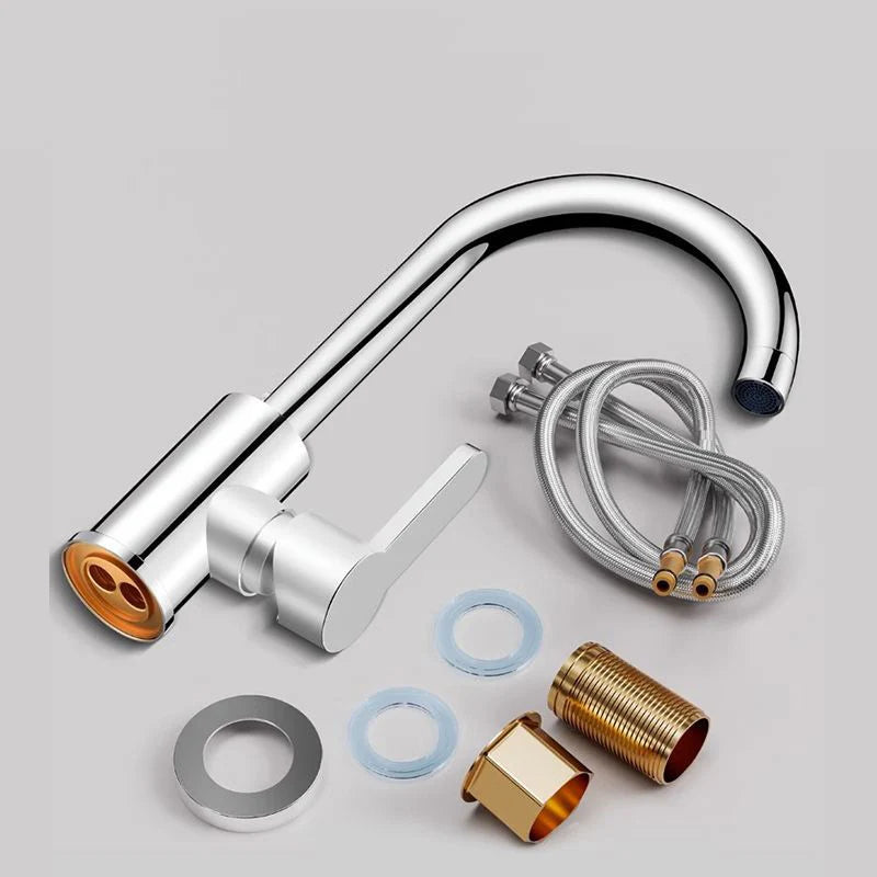 360 Rotatable & Cold Sink Faucet Large Bend