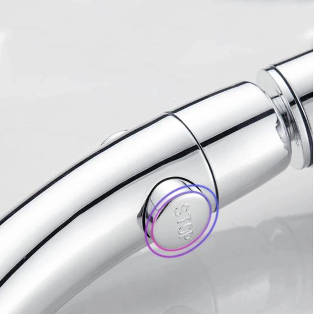 High Pressure Shower Head On/Off Pause Switch Modes