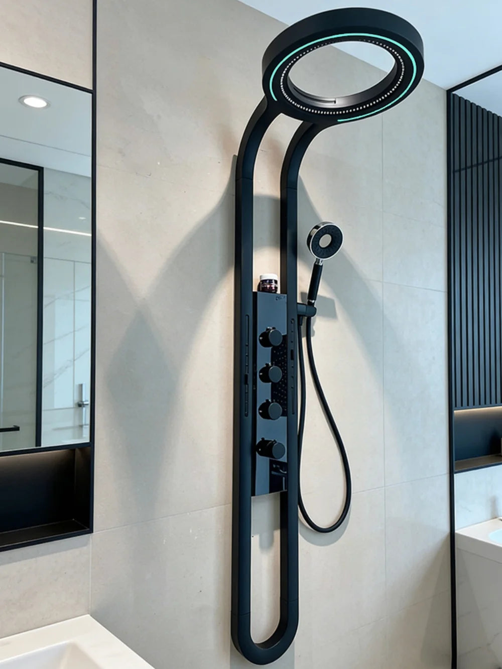 Bathroom Light Shower Faucet Panel Led Digital Display