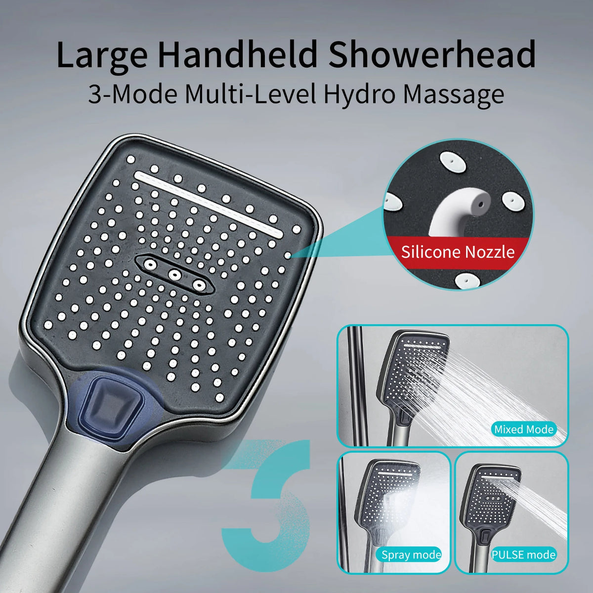 Multi-Function Shower System Bathroom Wall Mounted Thermostatic