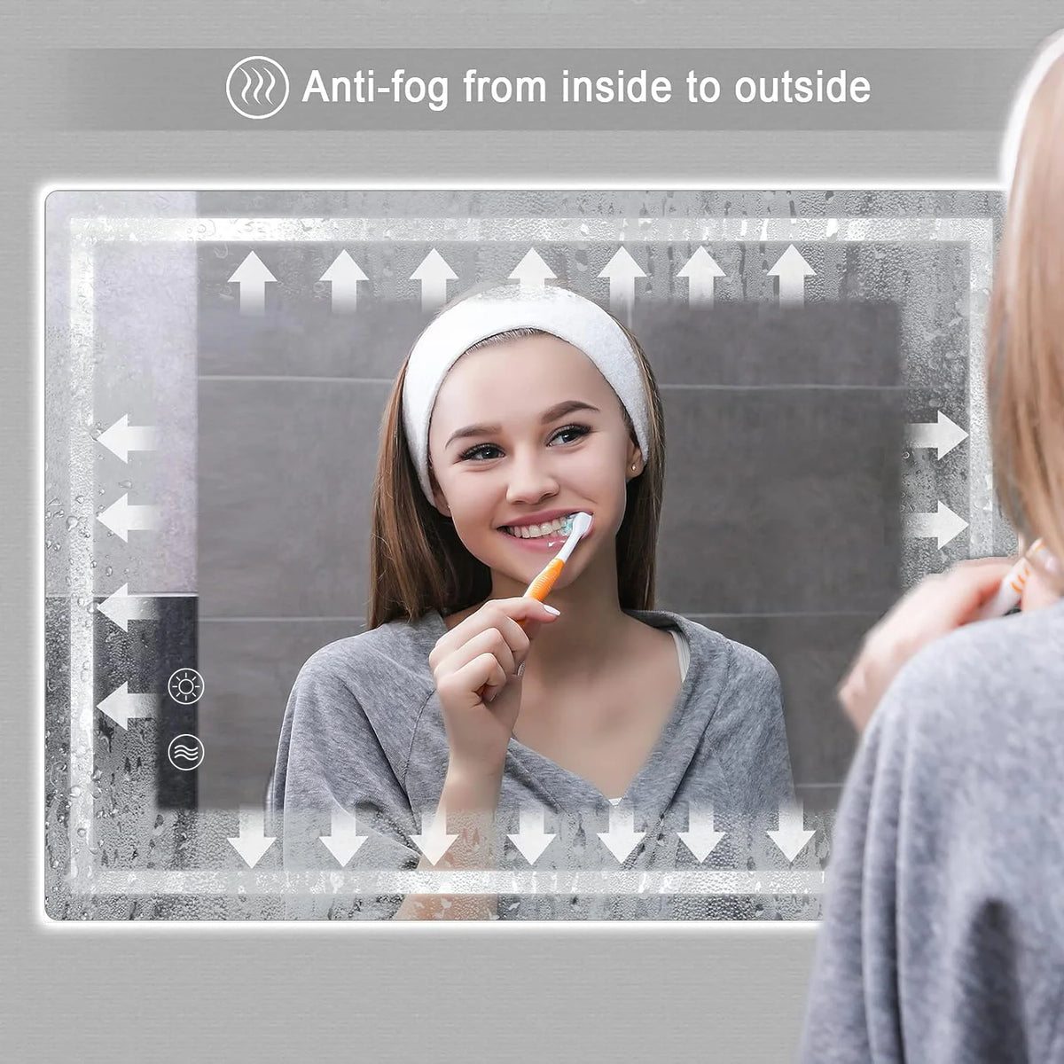 Bathroom Mirror Led Lights Illuminated Bathroom Mirror Wall