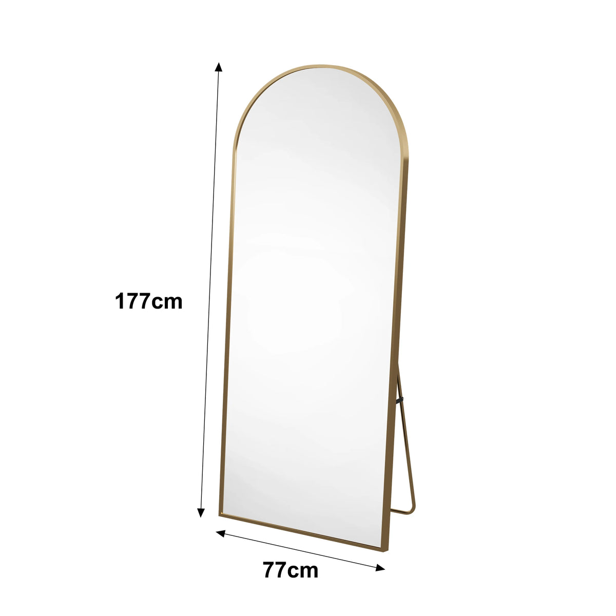 Comanlai Arched Full-Length Mirror Dressing Mirror 164 54