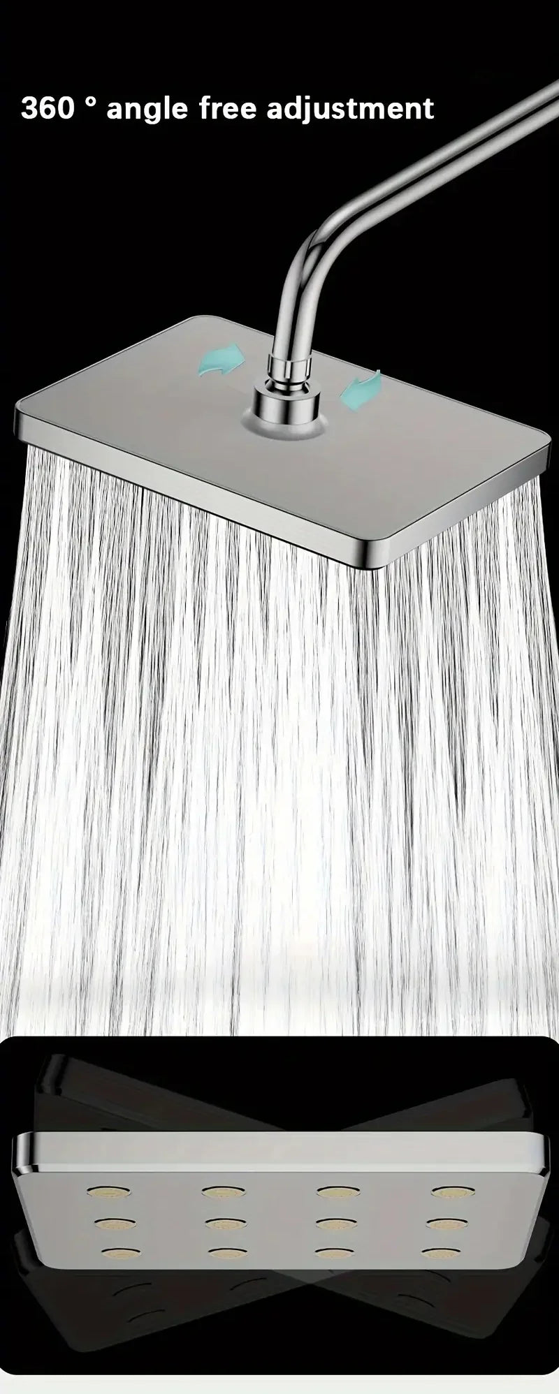 Shower Top Spray Large Water High-Pressure Nozzle Pressurized