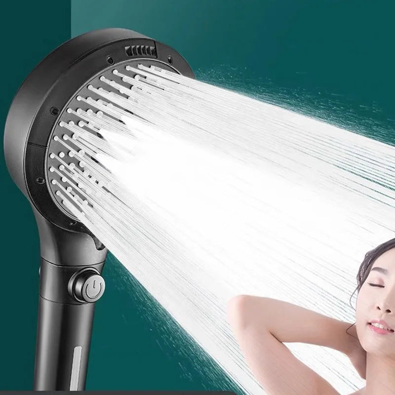 Booster Modes Shower Head Adjustable Filter Dechlorination