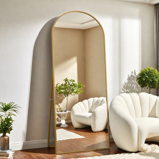 Rosahqnda Full Length Mirror 53x162cm Standing Mirror Wall