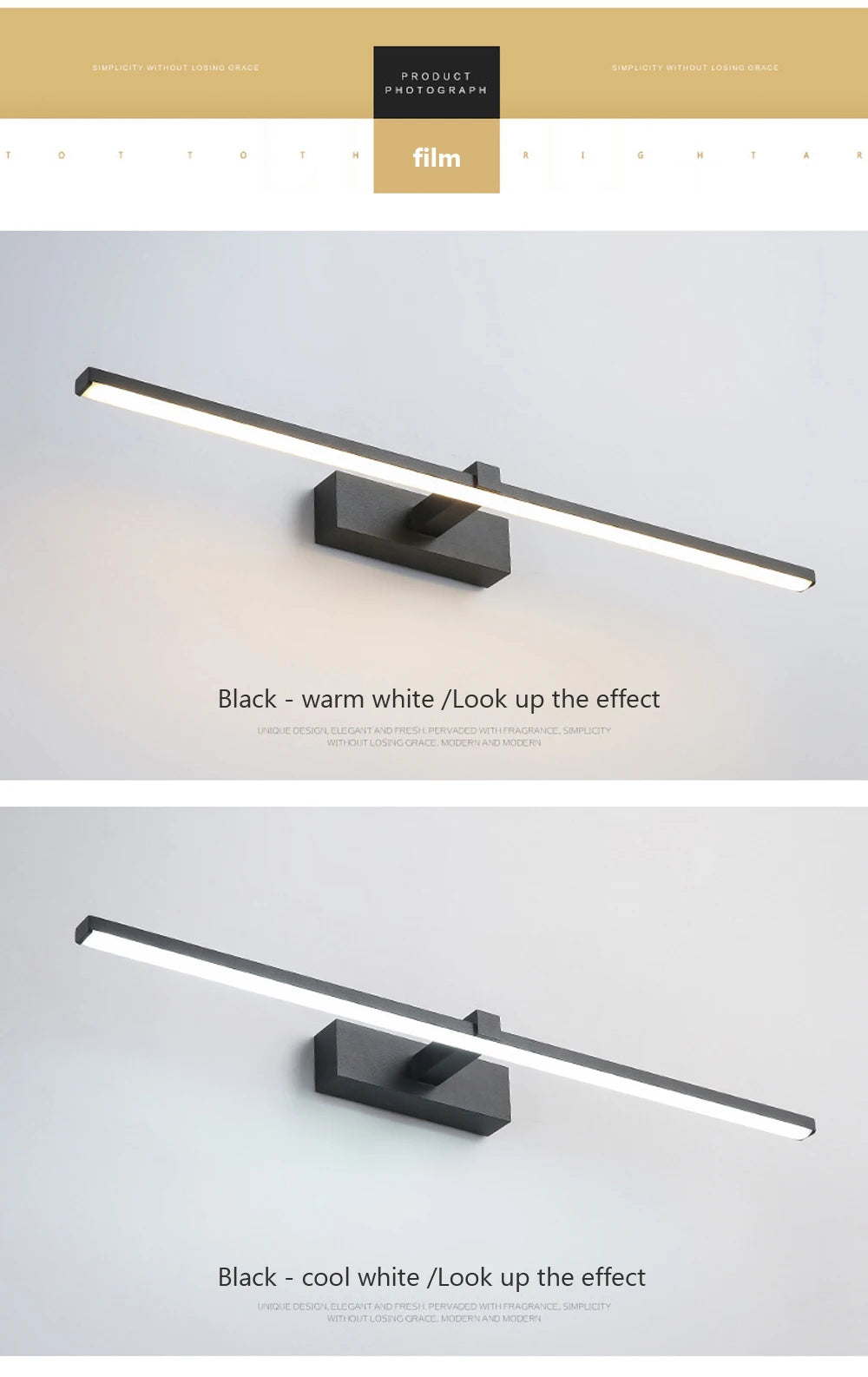 Modern Led Wall Light Bathroom Hardwares Wall Lamp