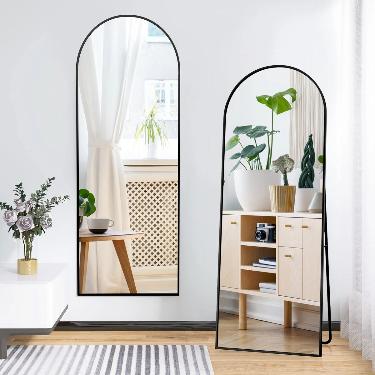 Comanlai Arched Full-Length Mirror Dressing Mirror 164 54
