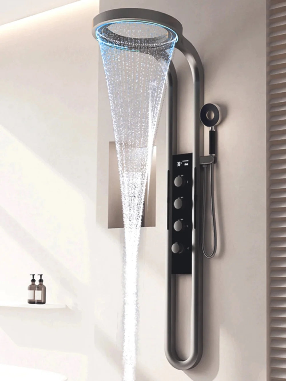 Bathroom Light Shower Faucet Panel Led Digital Display
